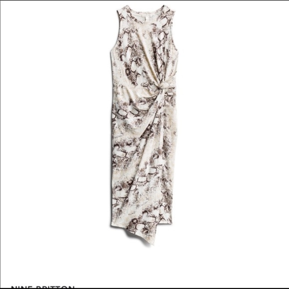 Snakeskin Midi Dress